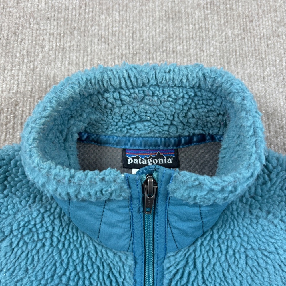 Patagonia Teal Deep Pile Retro-X Fleece Vest Women's Size Small 23080 - Picture 3 of 8
